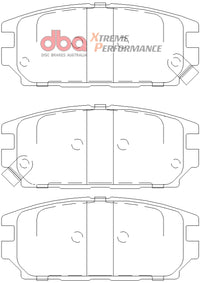 Thumbnail for DBA 1994 Eagle Talon TSi (1st Gen) AWD XP Performance Front Brake Pads