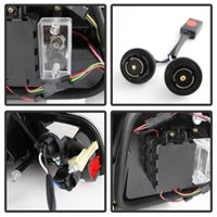 Thumbnail for Spyder 04-06 BMW E46 2Dr (Coupe ONLY No Conv.) Lgtbar Styl LED Tail Lghts Blk ALT-YD-BE4604-LBLED-BK