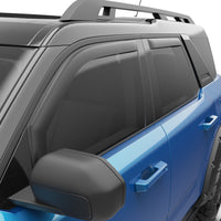 Thumbnail for EGR 21-22 Ford Bronco 4 Door In-Channel Window Visors - Matte Black (573565)
