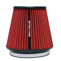 Thumbnail for Spectre HPR Conical Air Filter 6in. Flange ID / 7.313in. Base OD / 7in. Tall - Red