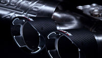 Thumbnail for Borla 2020 Chevrolet Corvette C8 6.2L ATAK 3in Exhaust System Dual Round Angle Cut Carbon Fiber Tips