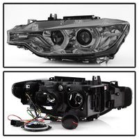 Thumbnail for Spyder 12-14 BMW F30 3 Series 4DR Projector Headlights - LED DRL - Smoke (PRO-YD-BMWF3012-DRL-SM)