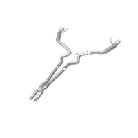Thumbnail for MagnaFlow Cat Back, SS, 2.5in, Competition, Dual Split Polished 4.5in Tips 2015 Ford Mustang V6 3.7L