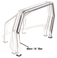 Thumbnail for Go Rhino Universal Front Main A-Bar Bed Bar - Chrome (Drilling Req.)