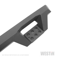 Thumbnail for Westin 99-16 Ford F-250/350/450/550 CC (6.75ft Bed) HDX Drop Whl to Whl Nerf Step Bars - Text Blk