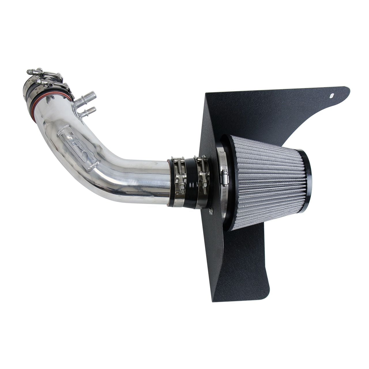 HPS Cold Air Intake Kit 15-17 Ford Mustang 3.7L V6, Includes Heat Shield, Polish