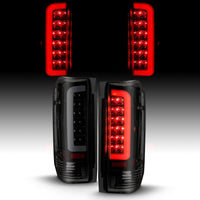 Thumbnail for ANZO 1987-1996 Ford F-150 LED Taillights Black Housing Smoke Lens (Pair)