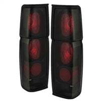 Thumbnail for Spyder Nissan Hardbody 86-97 Euro Style Tail Lights Black Smoke ALT-YD-NH86-BSM