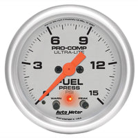 Thumbnail for Autometer Ultra-Lite 2-1/16in 15PSI Stepper Motor Fuel Pressure Gauge