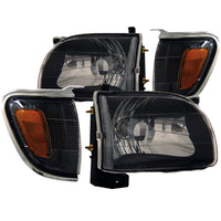 Thumbnail for ANZO 2001-2004 Toyota Tacoma Crystal Headlights Black