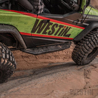 Thumbnail for Westin/Snyper 07-17 Jeep Wrangler Triple Tube Rock Rail Steps - Textured Black