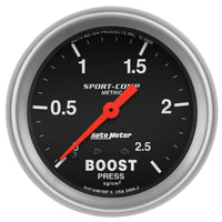 Thumbnail for Autometer Sport-Comp 66.7mm METRIC 0-4kg/Cm2 Mechanical Boost Gauge