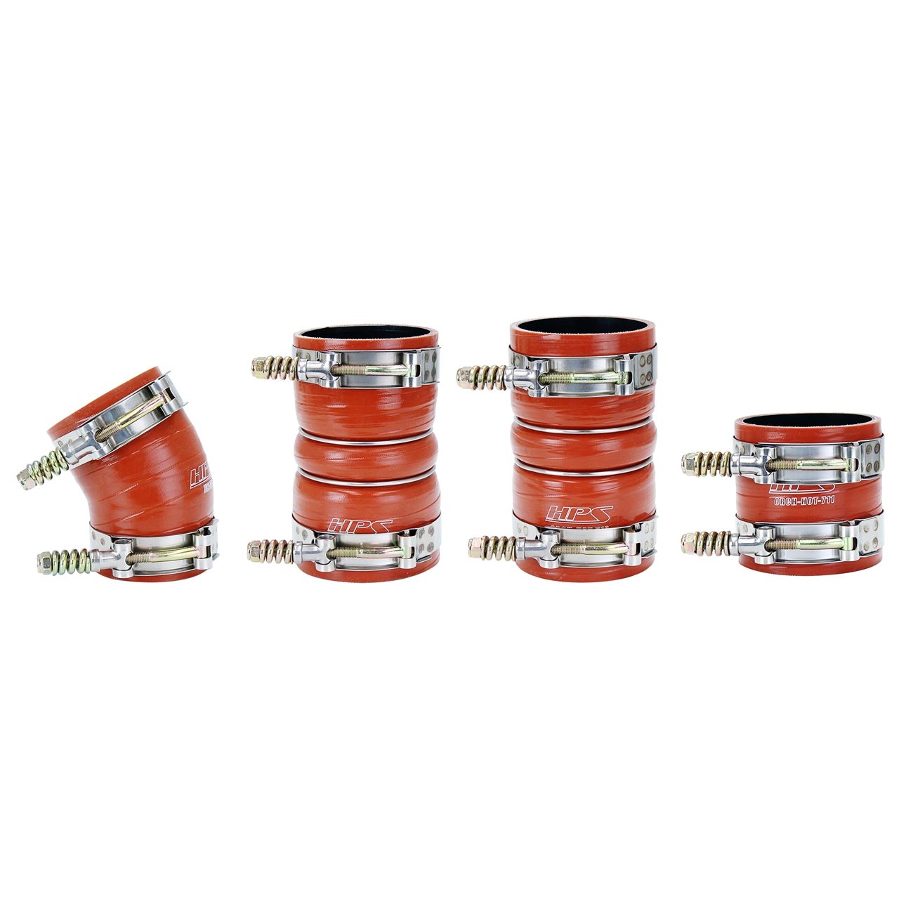 HPS High Temp Reinforced Silicone Intercooler Hose Boots Kit for Ford 2003-2004 F250 Superduty 6.0L PowerStroke Diesel