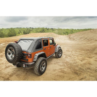 Thumbnail for Rugged Ridge Bowless Soft Top Black Diamond 4-Door 07-18 Jeep Wrangler JK