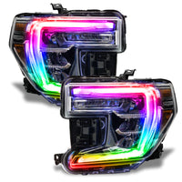 Thumbnail for Oracle 19-21 GMC Sierra 1500 RGB+W Headlight DRL Upgrade Kit - ColorSHIFT w/o Cntrl SEE WARRANTY