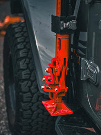 Thumbnail for Go Rhino 18-24 Jeep Wrangler JL/JLU/JT Front Fender Jack Mount for Hi-Lift Jack - Tex. Blk