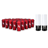 Thumbnail for Mishimoto Aluminum Locking Lug Nuts M12x1.5 27pc Set Red