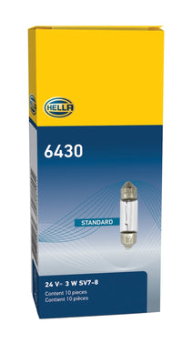 Thumbnail for Hella Bulb 6430 24V 3W SV7-8 T2.5 8x29mm