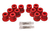 Thumbnail for Energy Suspension 81-89 Toyota FJ40/FJ60 Landcruiser 2/4WD Red Front Leaf Spring Bushing (Set of 12)