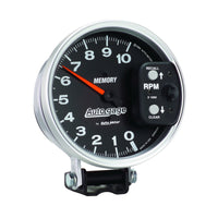 Thumbnail for Autometer 5 inch 10,000 RPM w/ Peak Memory Pedestal Tachometer Auto Gage - Black