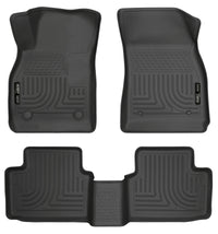 Thumbnail for Husky Liners 13 Chevy Malibu WeatherBeater Black Front & 2nd Seat Floor Liners