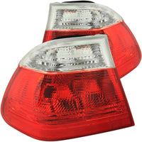 Thumbnail for ANZO 1999-2001 BMW 3 Series E46 Taillights Red/Clear
