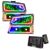 Thumbnail for Oracle Chevrolet Silverado 03-06 Square Halo Kit - ColorSHIFT w/ 2.0 Controller SEE WARRANTY