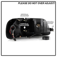 Thumbnail for Xtune Ford F150 97-03 Crystal Headlights w/ Clear LED Corners Black HD-ON-FF15097-LED-SET-BK