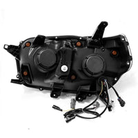 Thumbnail for AlphaRex 10-13 Toyota 4Runner NOVA LED Proj Headlights Plank Style Alpha Black w/Seq Signal/DRL