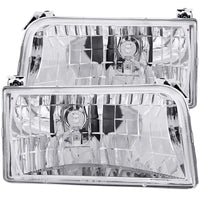 Thumbnail for ANZO 1992-1996 Ford F-150 Crystal Headlights Chrome