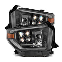 Thumbnail for AlphaRex 14-21 Toyota Tundra NOVA-Series LED Proj Headlights Alpha-Blk w/Actv Light & Seq. Sig + DRL