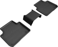 Thumbnail for 3D MAXpider 2019-2019 Porsche Cayenne Kagu 2nd Row Floormats - Black