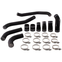 Thumbnail for Mishimoto 2017+ Ford F150 3.5L EcoBoost Hot-Side Intercooler Pipe Kit - Wrinkle Black