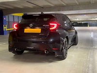 Thumbnail for Rally Armor 20-23 Toyota GR Yaris Black Mud Flap w/White Logo