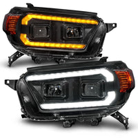 Thumbnail for ANZO 10-13 Toyota 4Runner Projector Headlights - Black