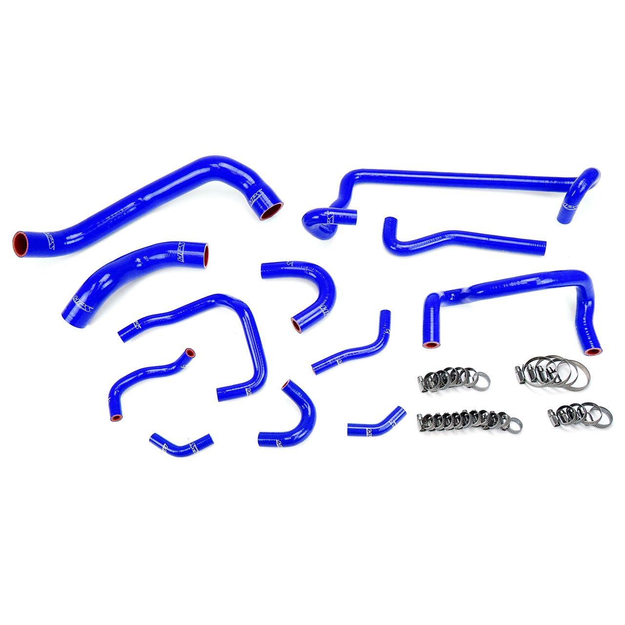 HPS Blue Reinforced Silicone Radiator + Heater Hose Kit Coolant for Nissan 89-94 Skyline GTR R32 RB26DETT Twin Turbo