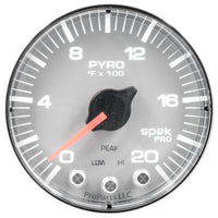 Thumbnail for Autometer Spek-Pro Gauge Pyro. (Egt) 2 1/16in 2000f Stepper Motor W/Peak & Warn Slvr/Chrm