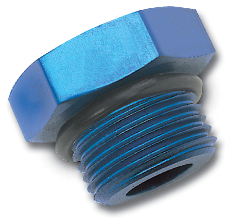 Russell Performance -3 AN Straight Thread Plug (Blue) (Blue)