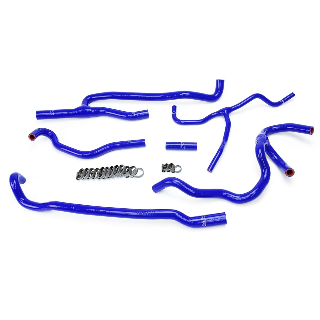HPS Blue Reinforced Silicone Heater Hose Kit Coolant for Chevy 16-17 Camaro SS Coupe 6.2L V8