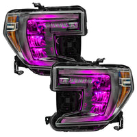 Thumbnail for Oracle 19-21 Silverado/Sierra 1500 RGB Demon Eye Headlight Kit - w/o Controller SEE WARRANTY