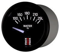 Thumbnail for Autometer Stack 52mm 100-250 Deg F 1/8in NPTF Electric Water Temp Gauge - Black