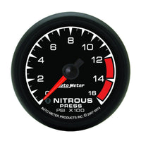 Thumbnail for Autometer ES 52mm Full Sweep Electric 0-1600 PSI Nitrous Pressure Gauge