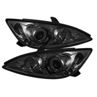 Thumbnail for Spyder Toyota Camry 02-06 Projector Headlights LED Halo LED Smoke High H1 Low H1 PRO-YD-TCAM02-HL-SM