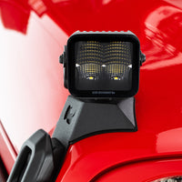 Thumbnail for Go Rhino Xplor Blackout Series Cube LED Flood Light Kit (Surface/Threaded Stud Mnt) 3x3 - Blk (Pair)