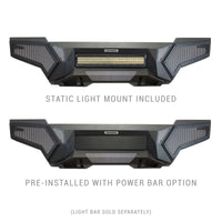 Thumbnail for Go Rhino 16-21 Tacoma Element Front Bumper w/ Power Actuated Hide-away Light Bar Mount Tex Black