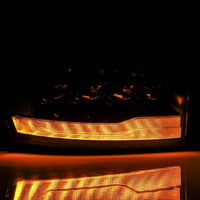 Thumbnail for AlphaRex 06-08 Ram 1500HD NOVA LED Proj Headlights Plnk Style Alpha Blk w/Seq Signal/DRL/Amber LED