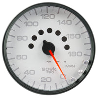 Thumbnail for Autometer Spek-Pro Gauge Speedometer 5in 180 Mph Elec. Programmable White/Black