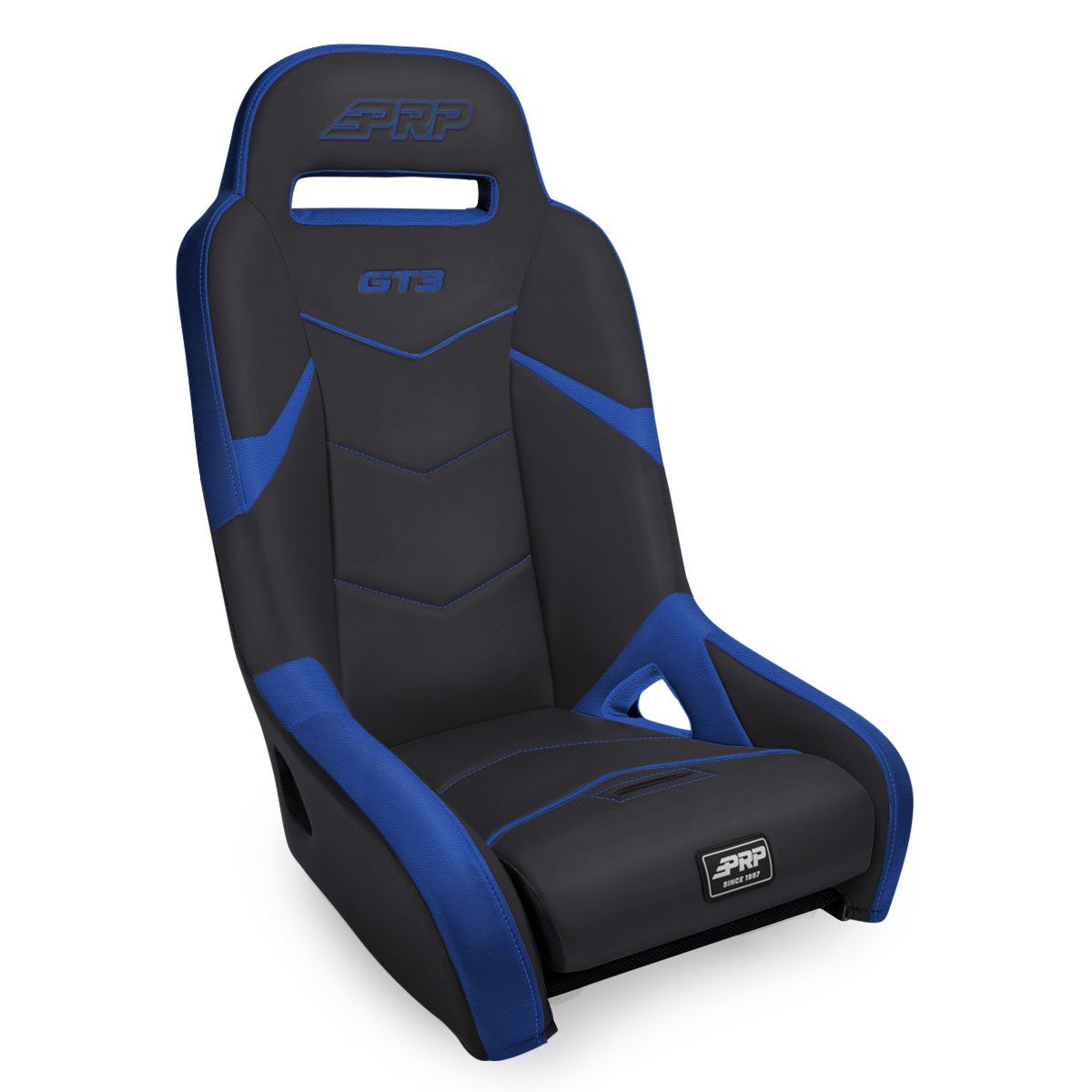 PRP GT3 Rear Suspension Seat- Black/Blue