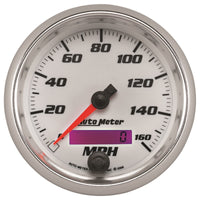Thumbnail for Autometer Pro-Cycle Gauge Speedometer 3 3/8in 160Mph Elec. Programmable White