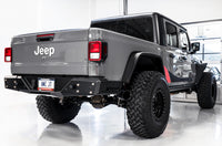Thumbnail for AWE Tuning 20-21 Jeep Gladiator JT 3.6L Tread Edition Cat-Back Dual Exhaust - Diamond Black Tip
